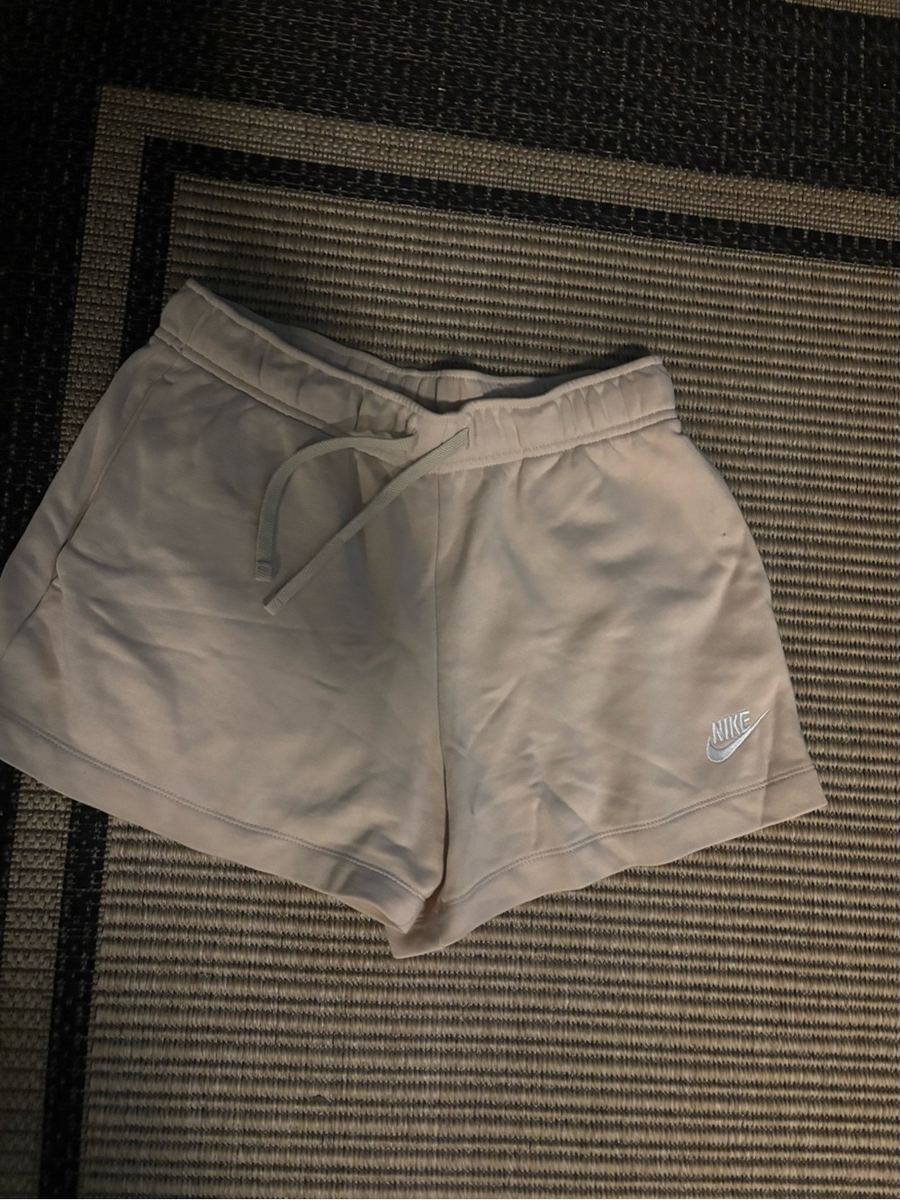 Nike Women's Light Beige Athletic Shorts